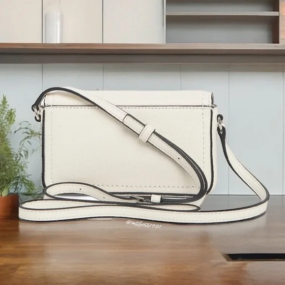 MARC JACOBS Groove Leather Mini Crossbody + Cardholder in Cotton NWT - Picture 9 of 10